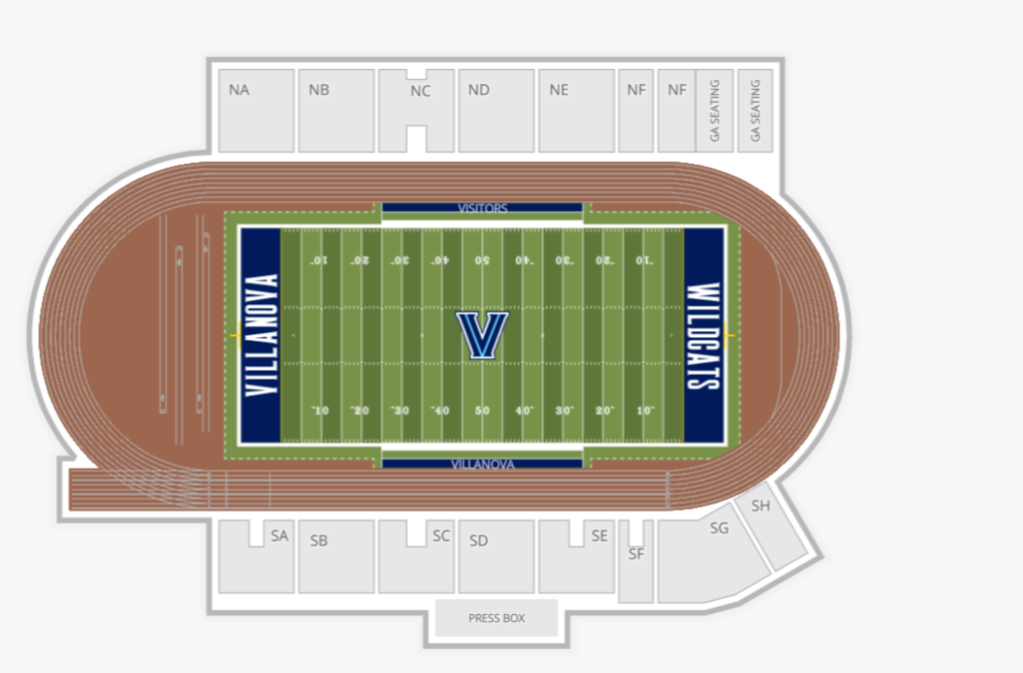 Villanova Stadium Map