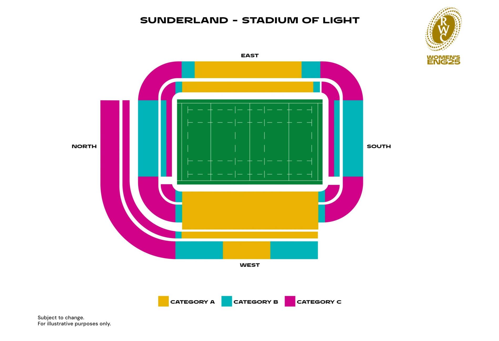Stadium of Light Map