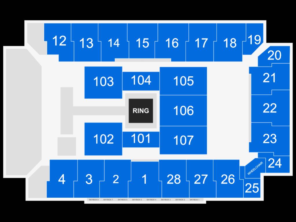 Visions Veterans Memorial Arena Map