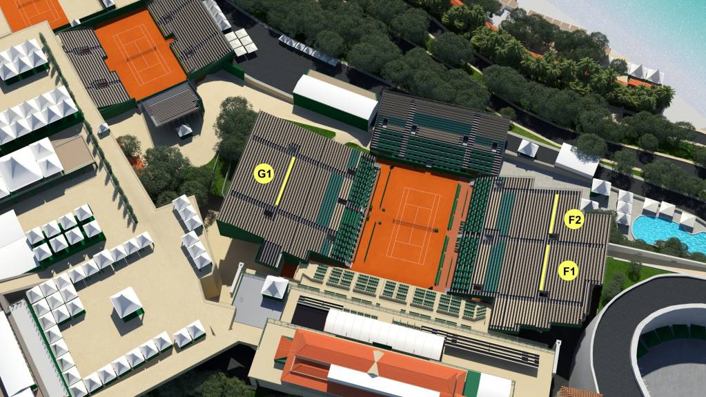 Seating Map - Category 2 Advantage seating is highlighted in yellow