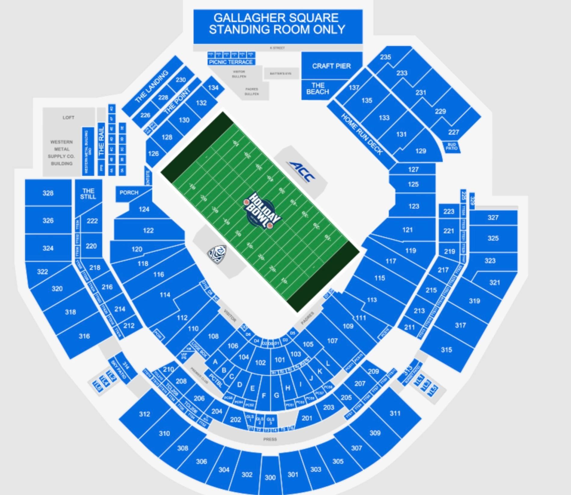 Snapdragon Stadium Map