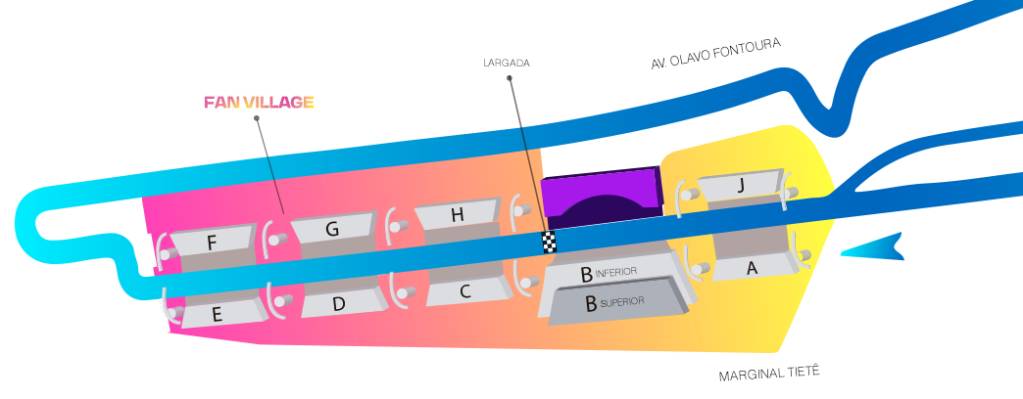 São Paulo Street Circuit Map