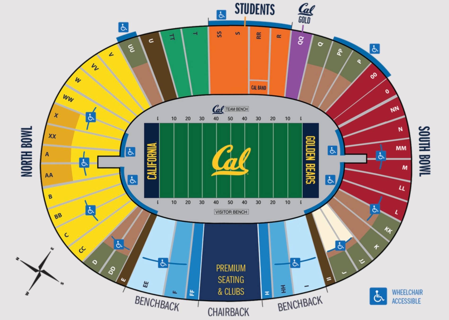 California Golden Bears Football vs Stanford Cardinal Football Tickets