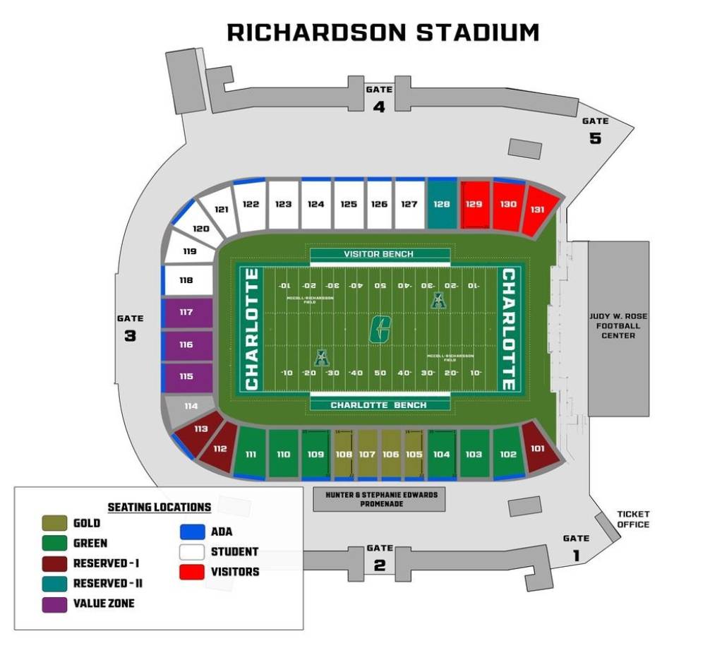 Jerry Richardson Stadium Map
