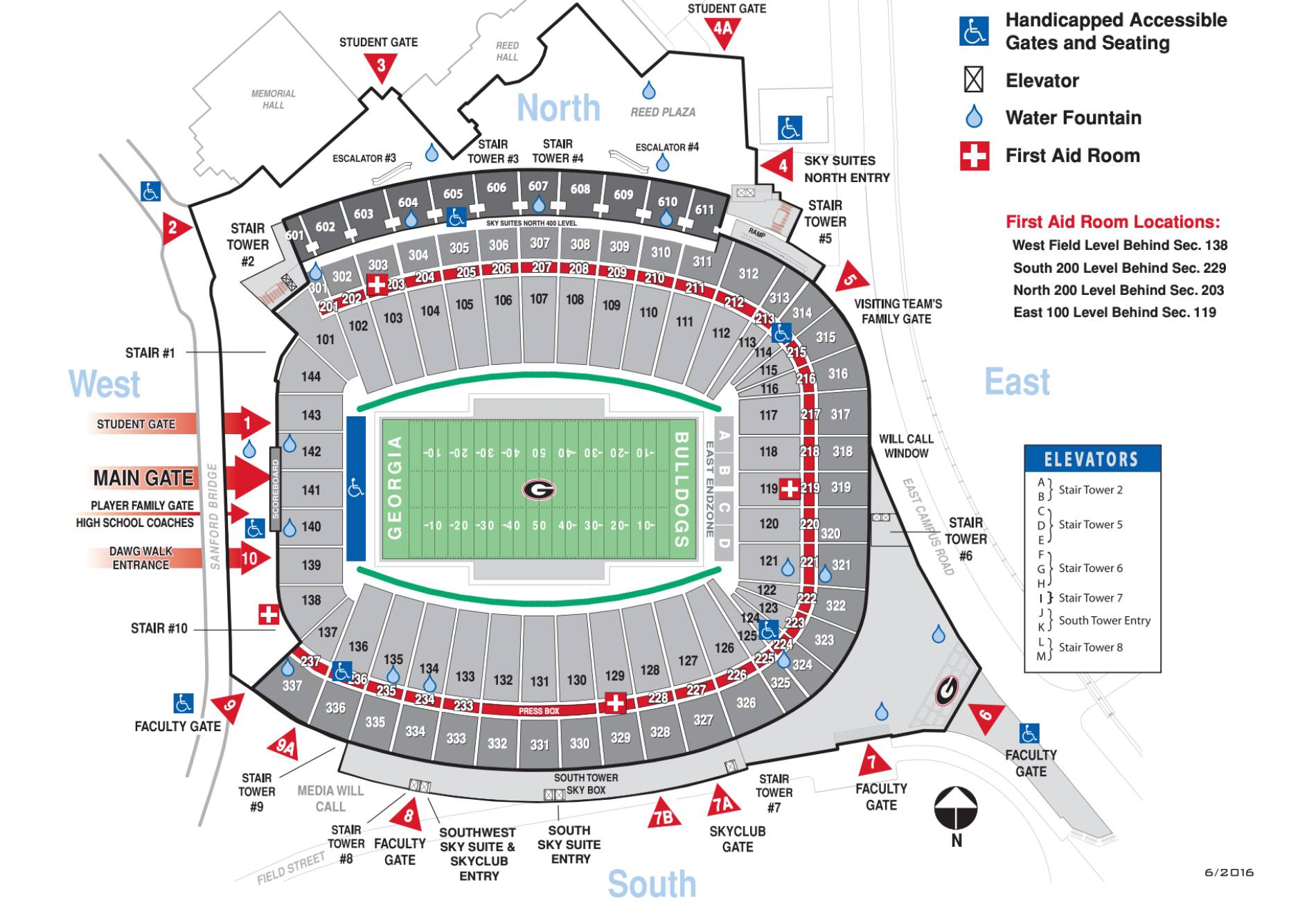 Sanford Stadium Seating Layout | Cabinets Matttroy