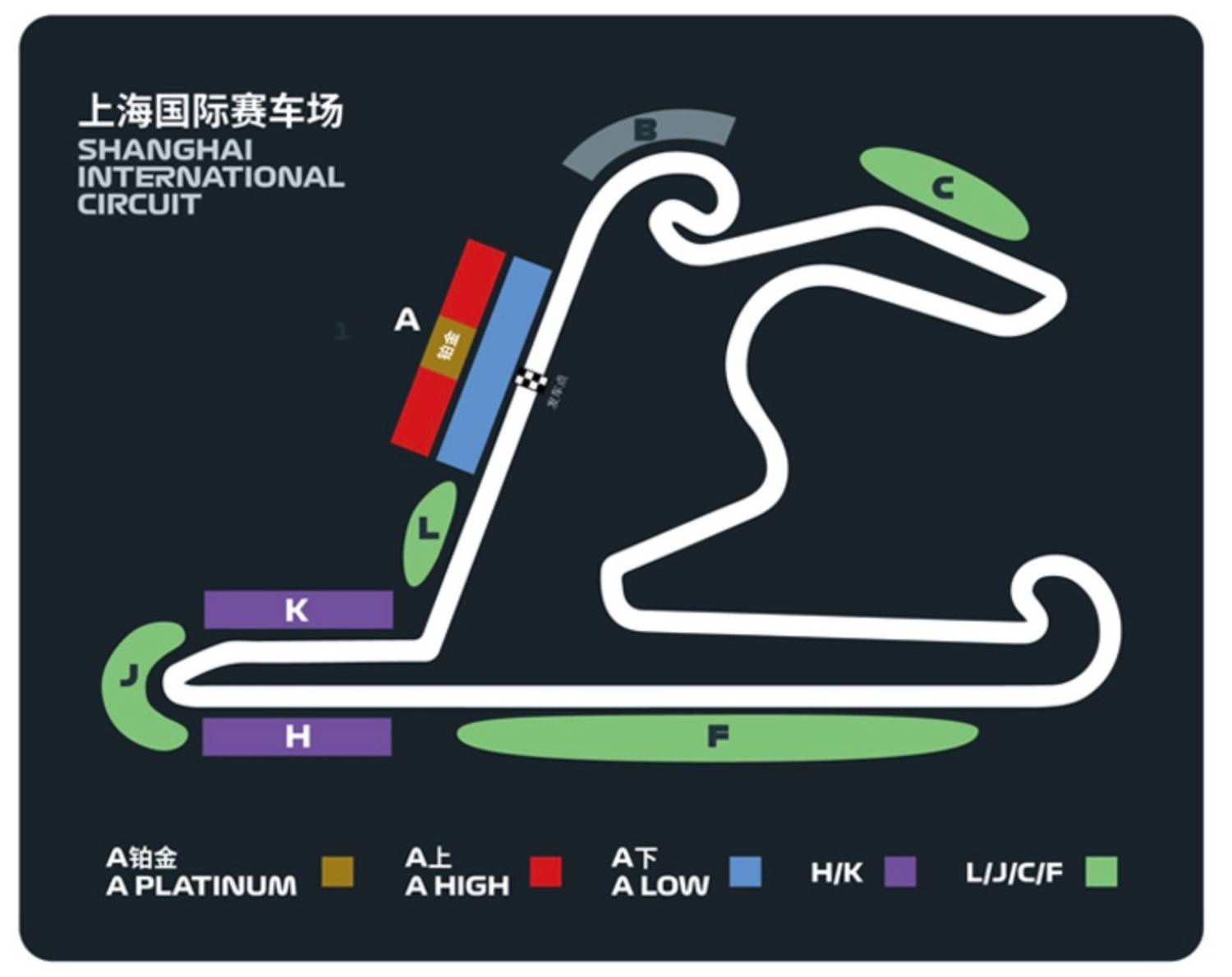 Shanghai International Circuit Map