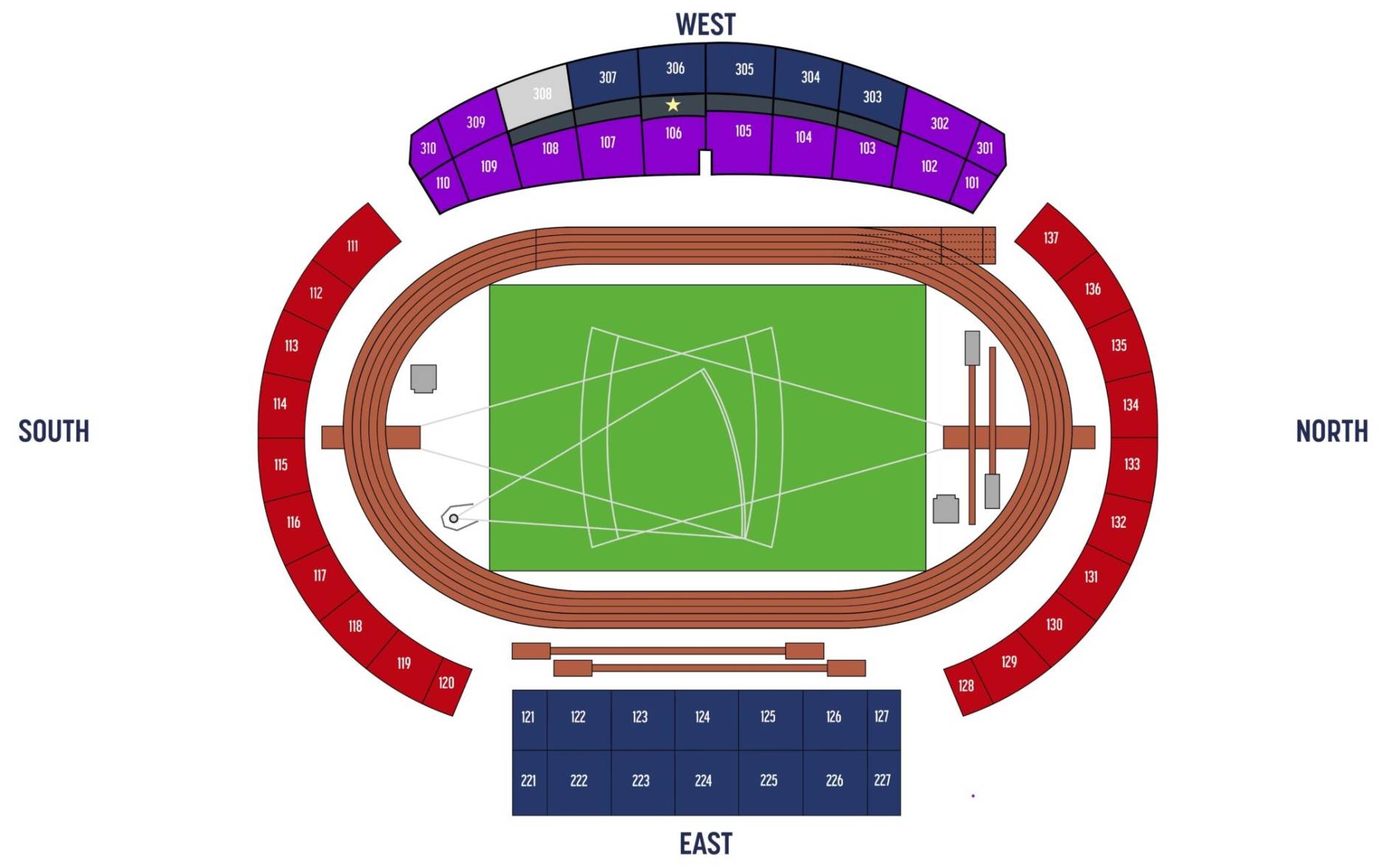 Alexander Stadium Map