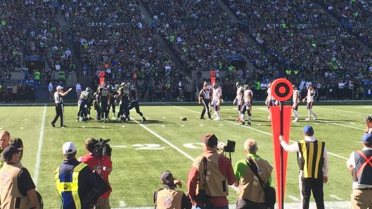 Seattle Seahawks playing the Chicago Bears at Lumen Field