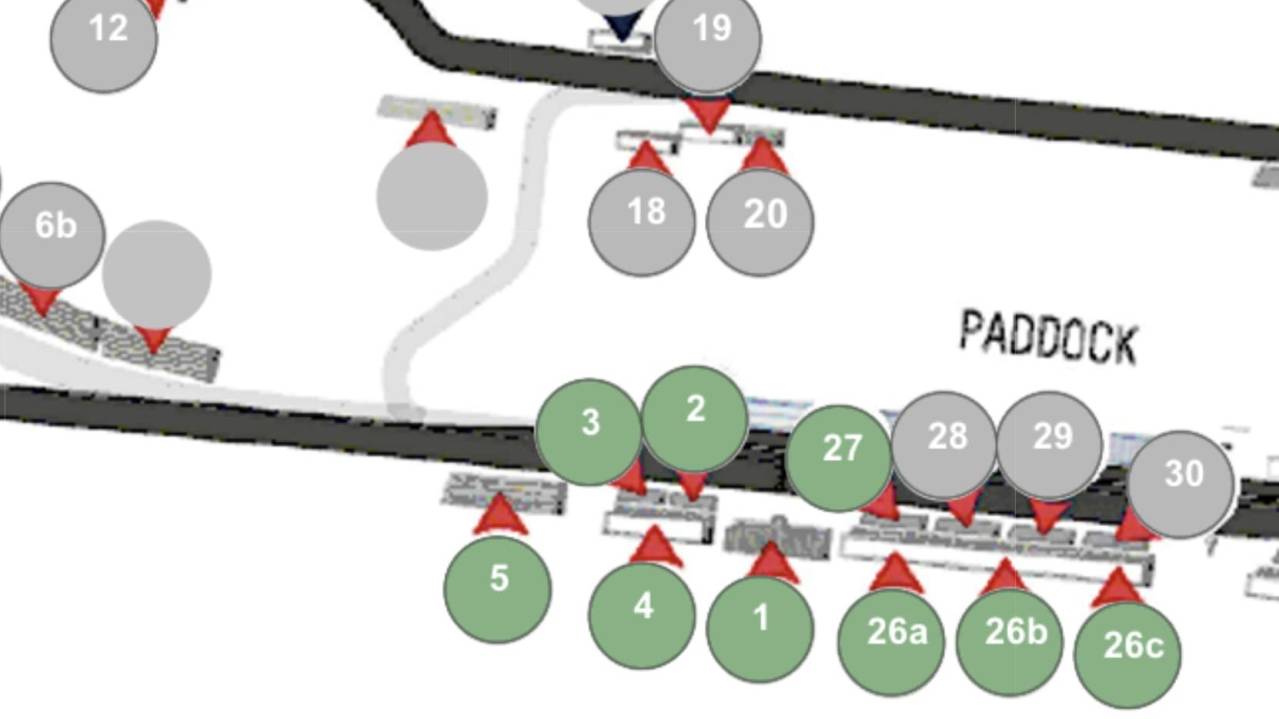Sections 2 & 3 are bleacher seats