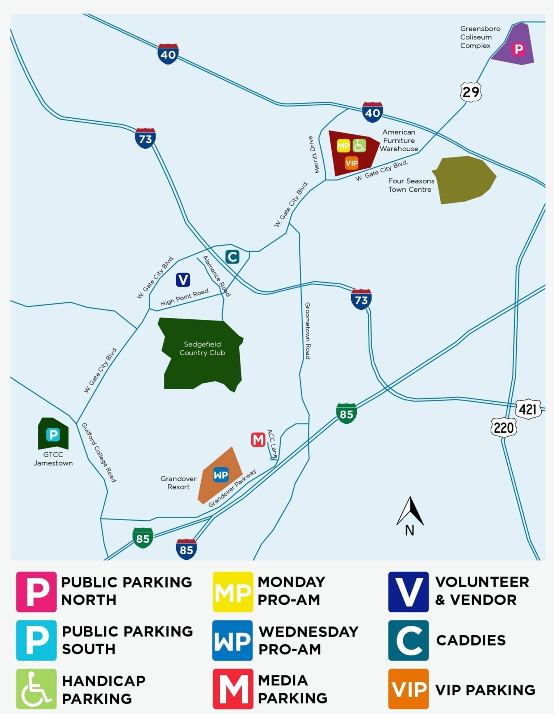 Sedgefield Country Club Map