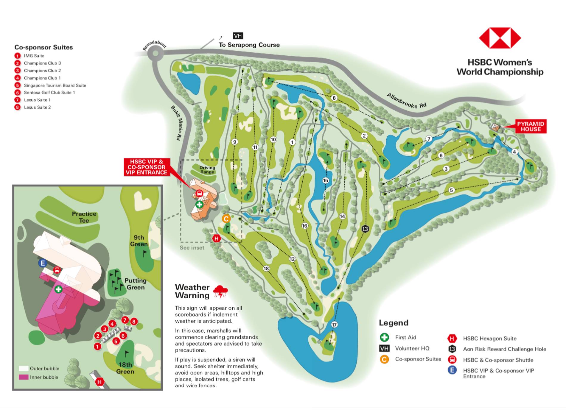 Sentosa Golf Club Map
