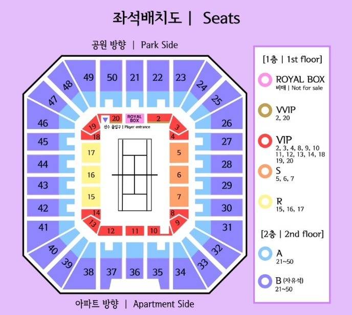Seoul Olympic Park Tennis Center Map