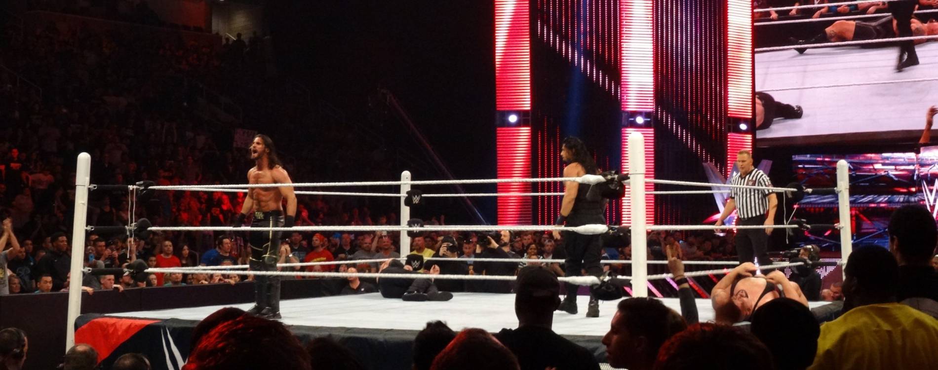 Seth Rollins in the ring at Monday Night Raw