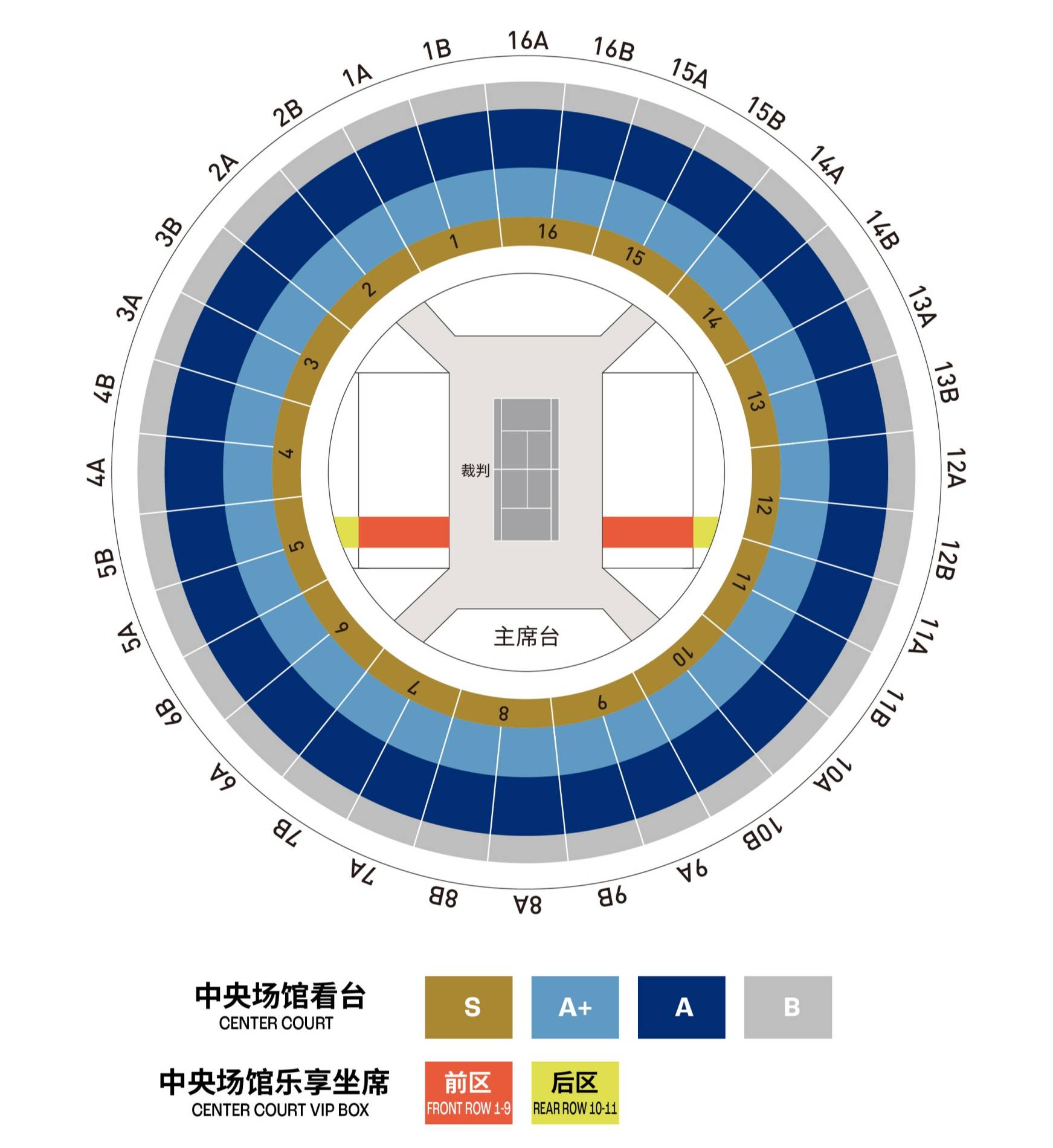 Qizhong Tennis Center Map