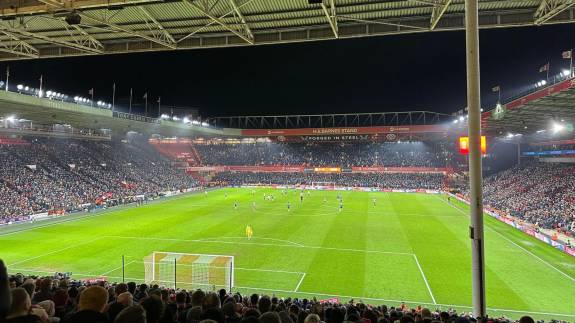 Sheffield United playing Tottenham Hotspur at Bramall Lane