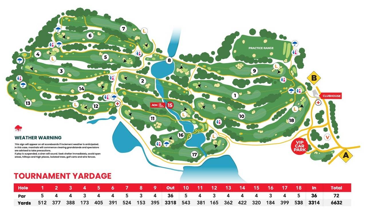 Siam Country Club Map
