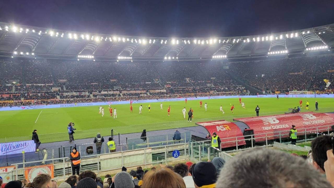 Sideline seating at Stadio Olimpico