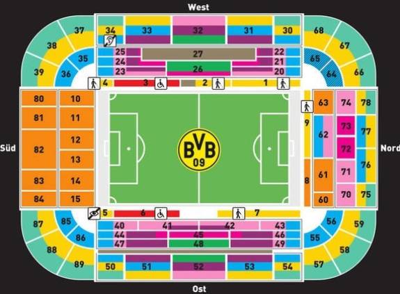 Signal Iduna Park Map