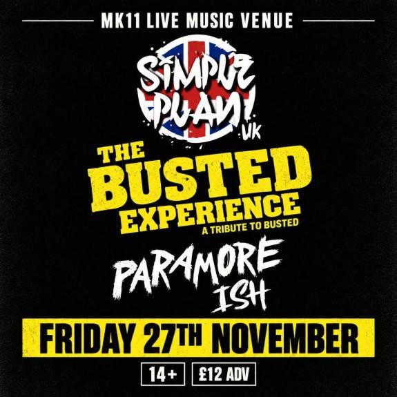 Simple Plan UK, Paramore(ish), The Busted Experience