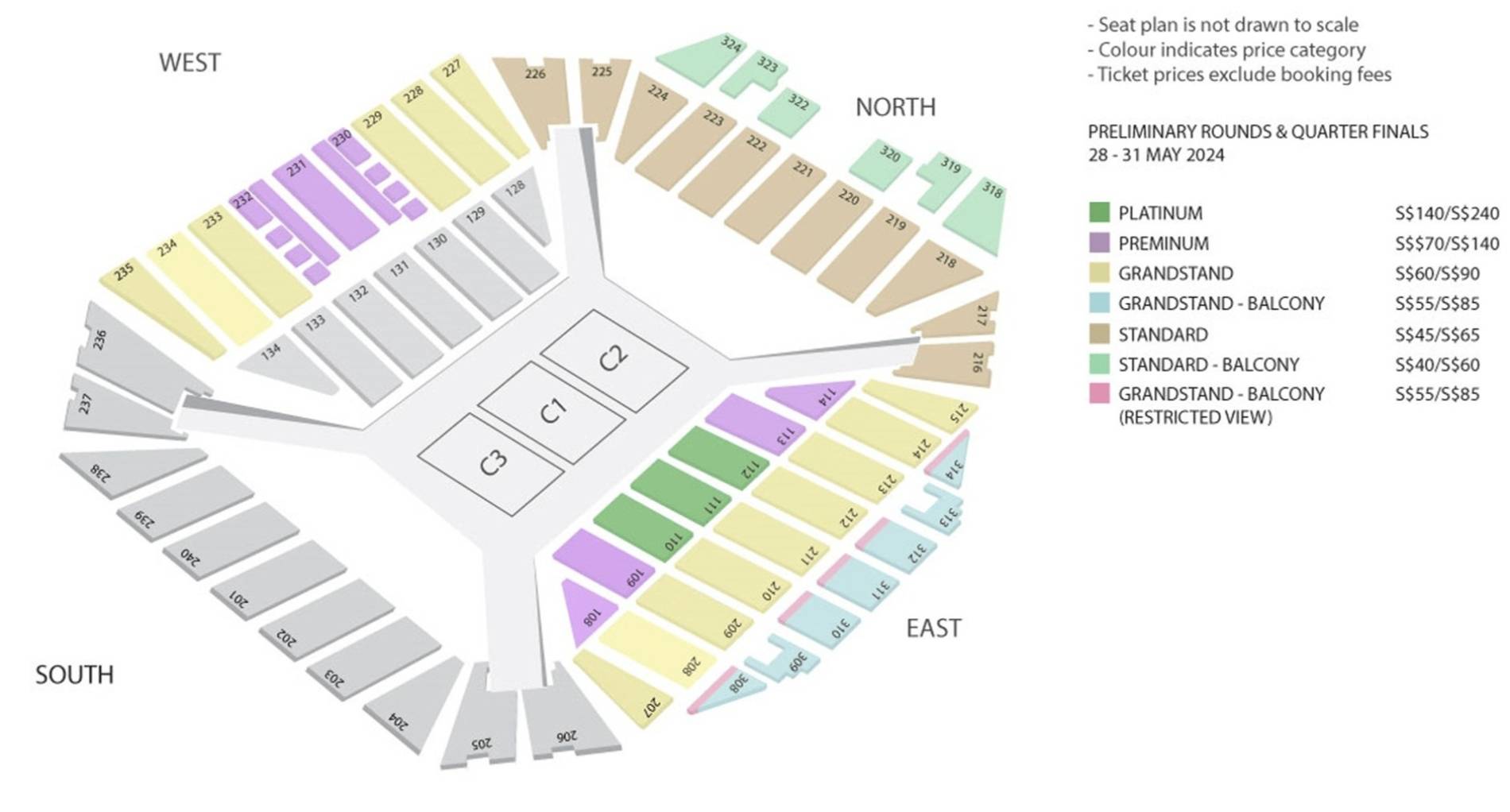 Grandstand Singapore Open 28 May 2 Jun 2024 Singapore Indoor   Singapore Open Seating Map 43672 