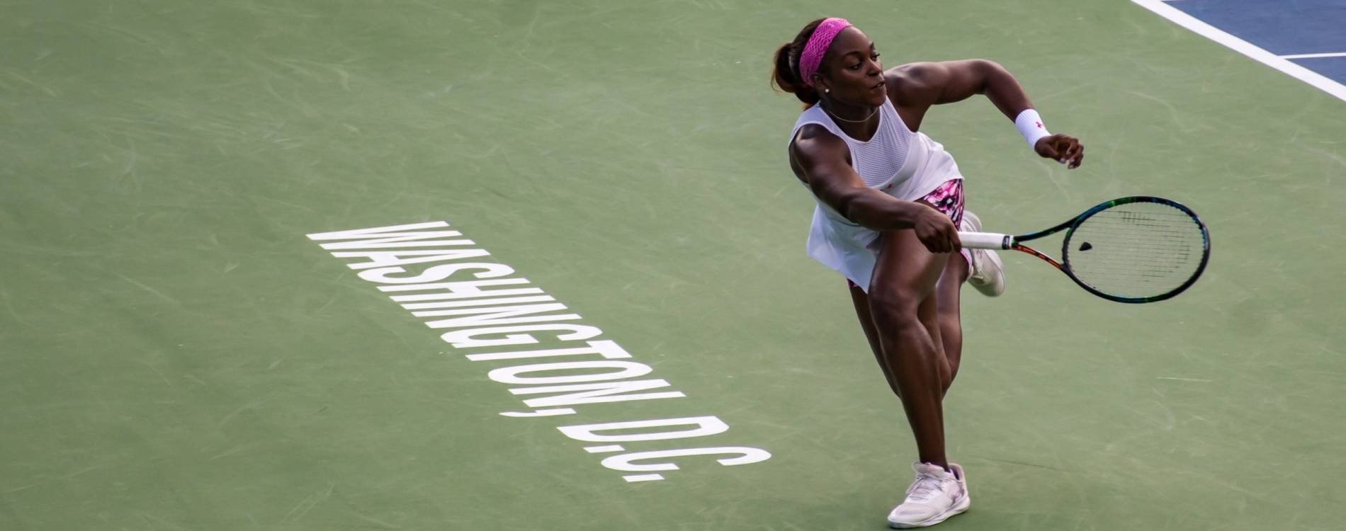 Sloane Stephens competing in Washington