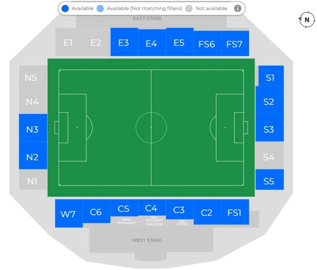 SMH Group Stadium Map