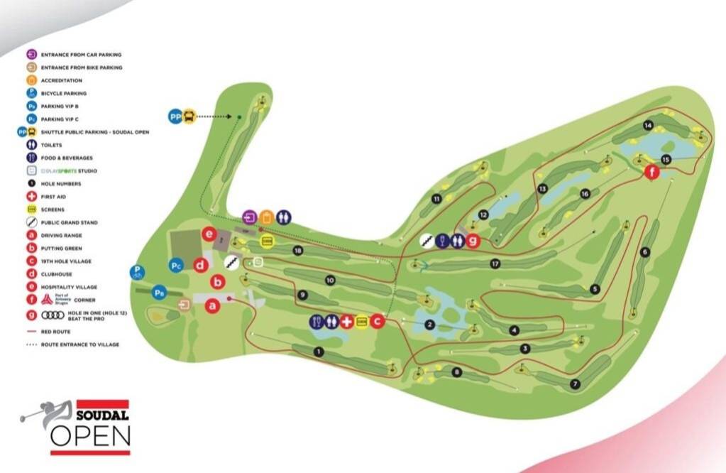 Rinkven International Golf Club Map