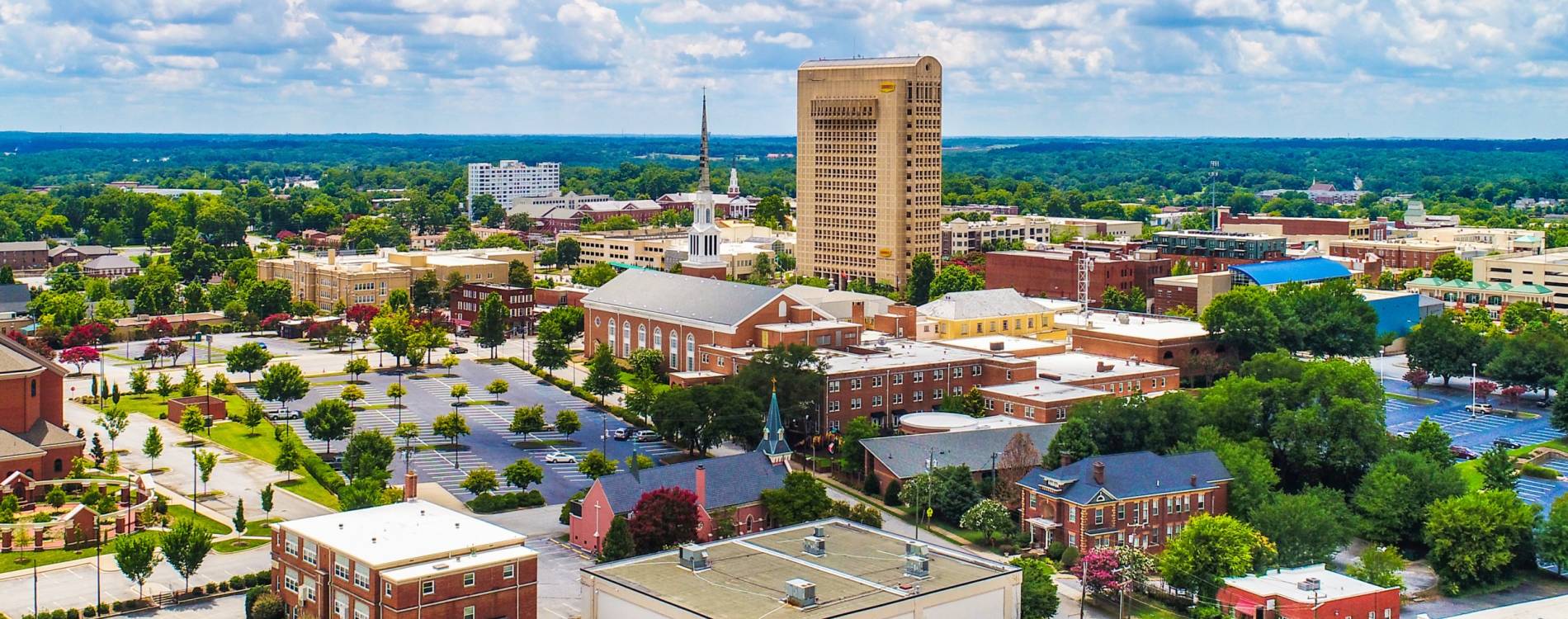 Spartanburg skyline