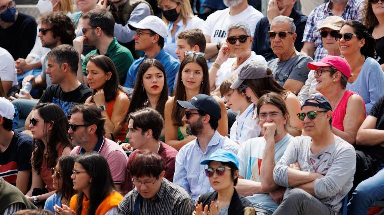 Spectators at the Barcelona Open