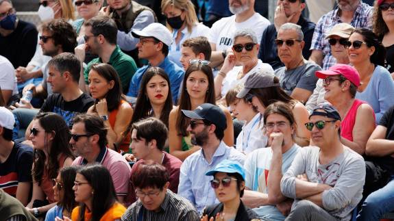 Spectators at the Barcelona Open