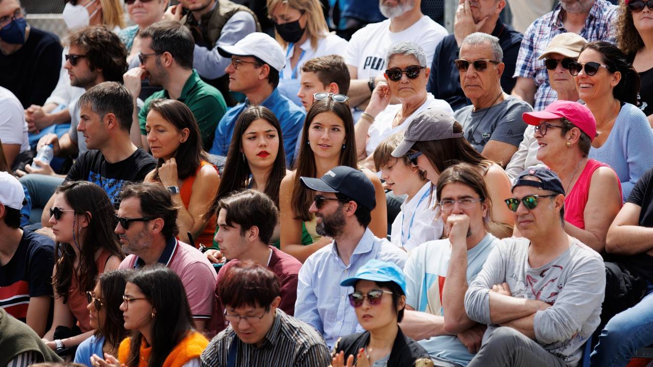 Spectators at the Barcelona Open