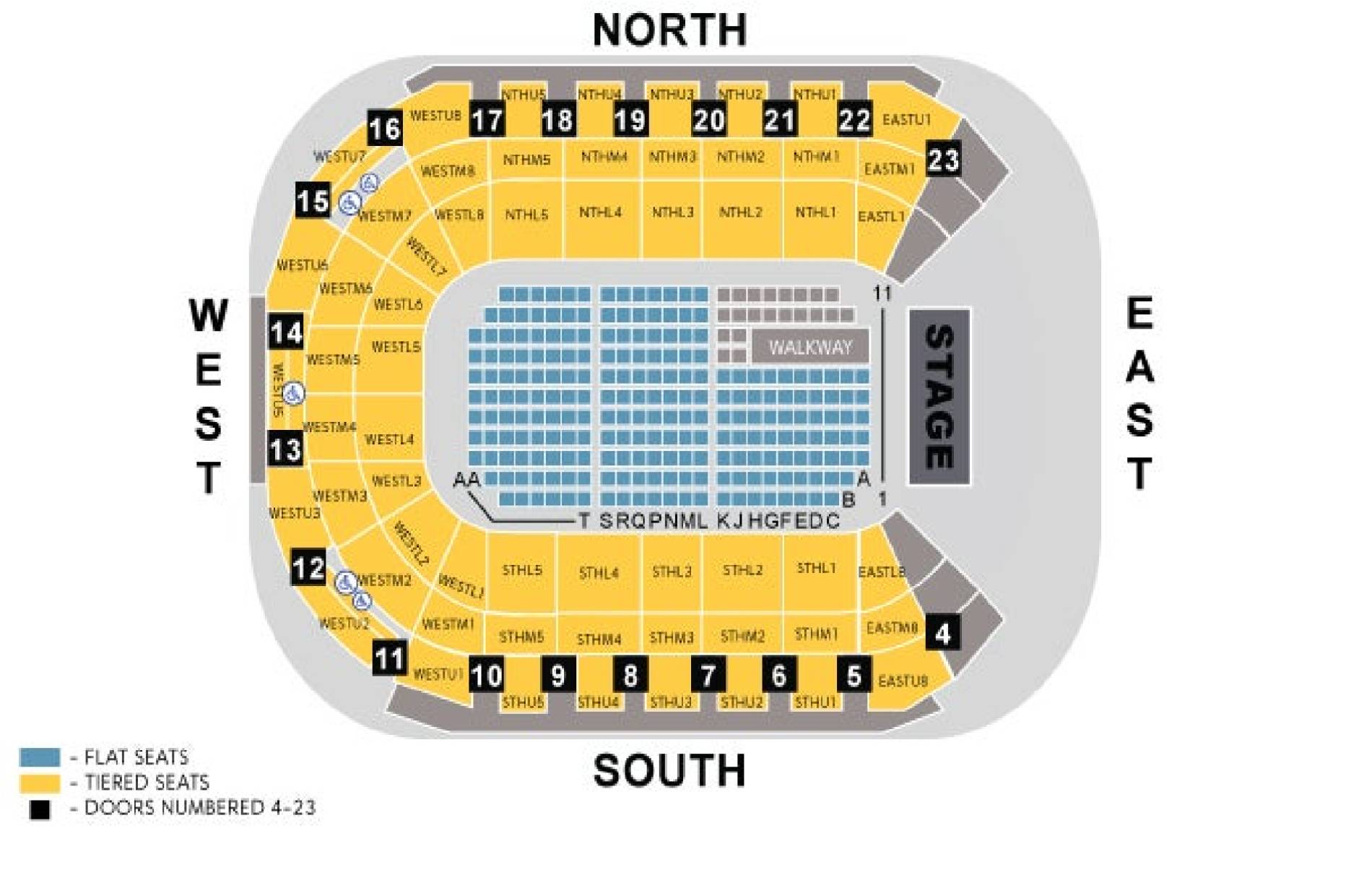 Rear Tables | Night 1: Belfast | 6 Feb 2025 | SSE Arena Belfast | Koobit