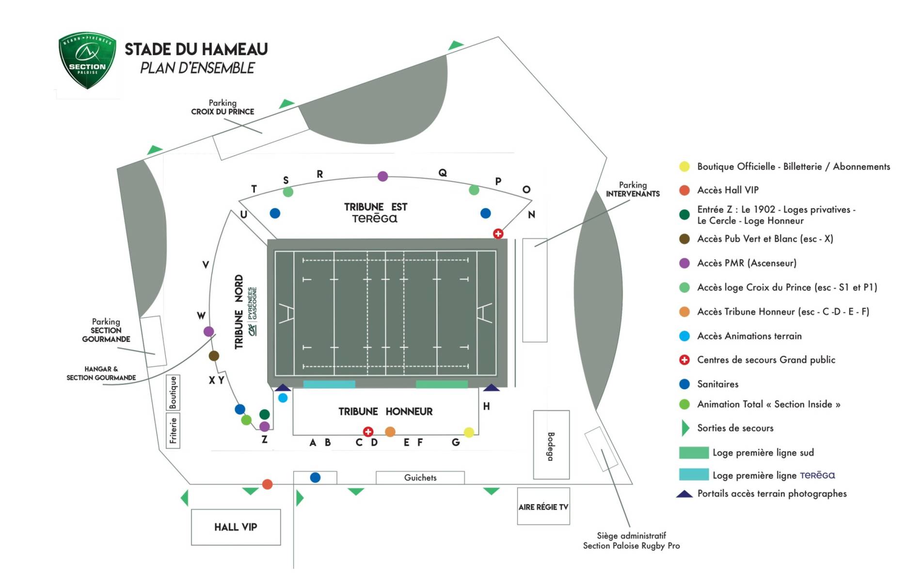 Stade du Hameau Map