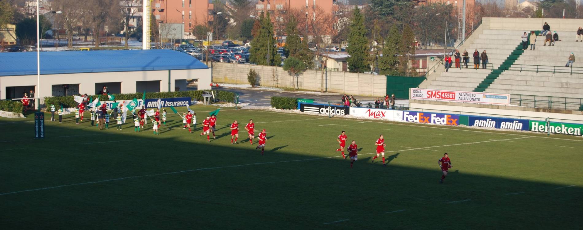 Stadio Comunale di Monigo, during a match between Benetton and Scarlets