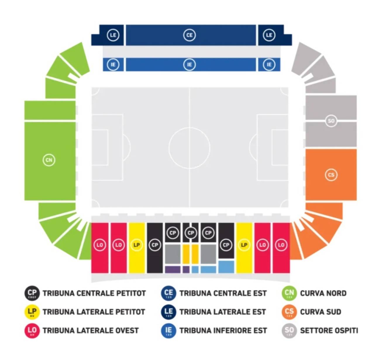 Stadio Ennio Tardini Map