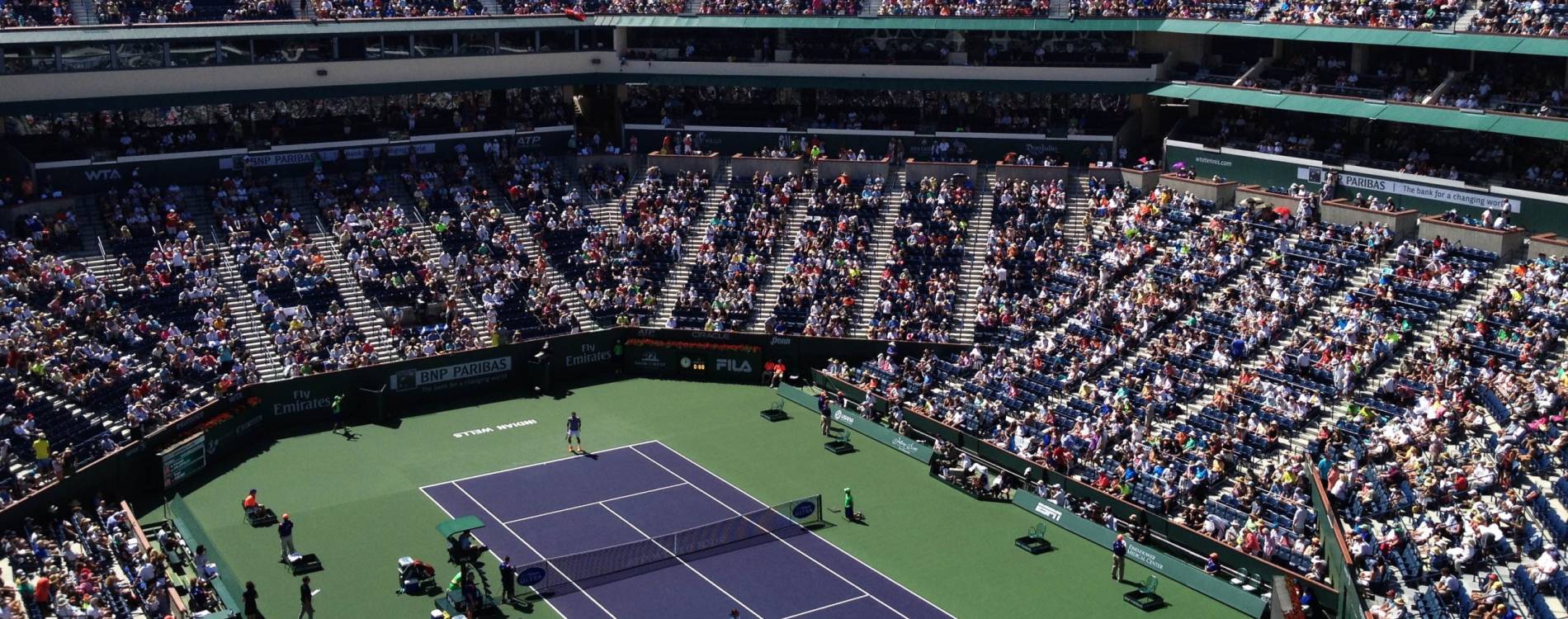 Stadium 1 during the BNP Paribas Open