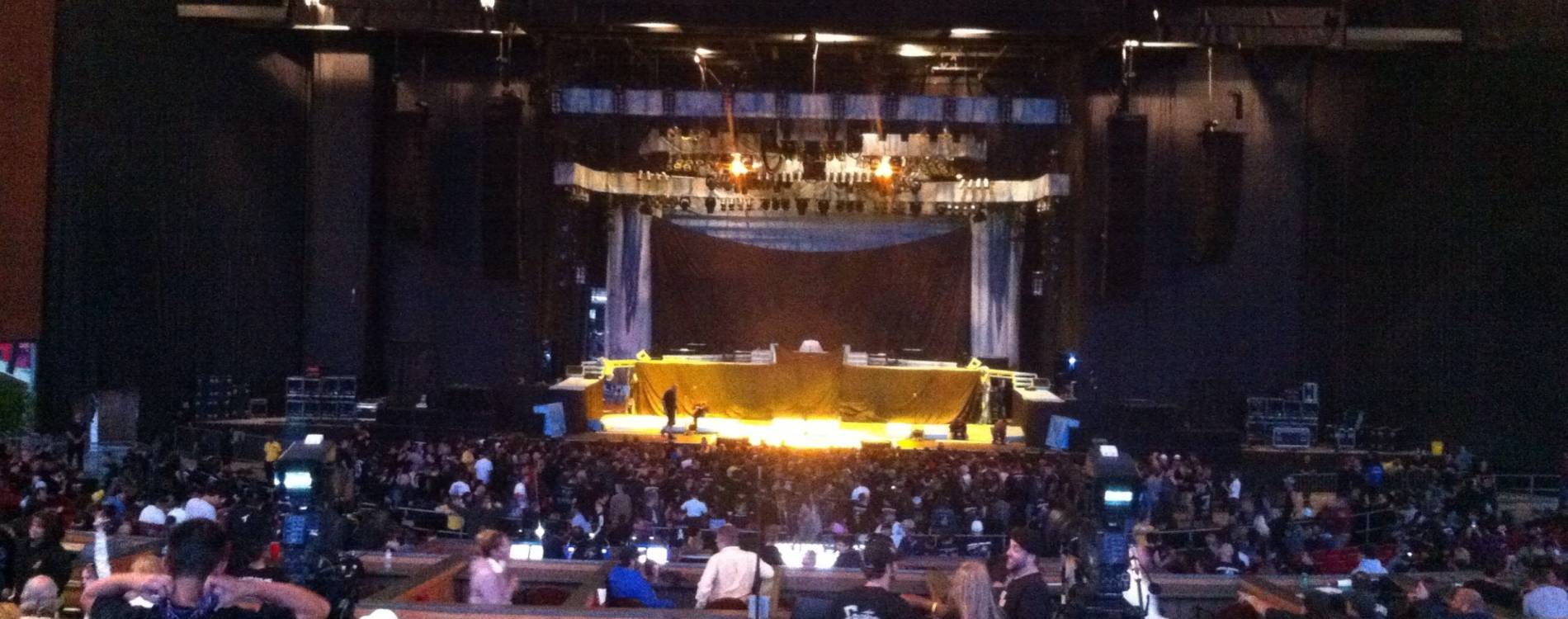 Stage set up at White River Amphitheatre