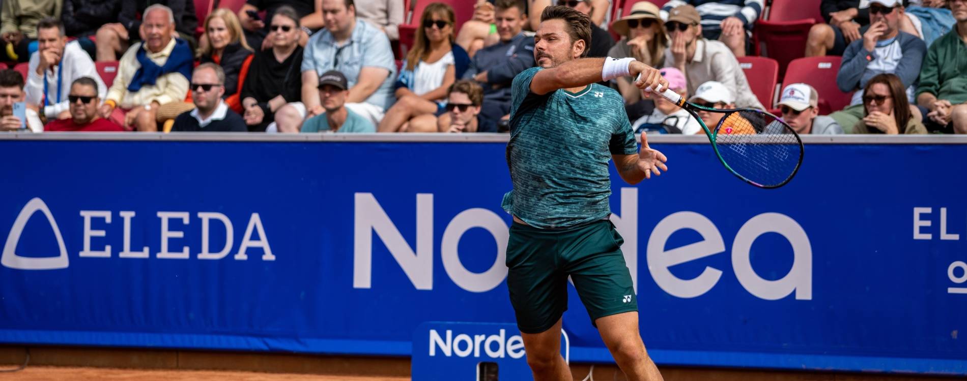 Stan Wawrinka competing at the Nordea Open