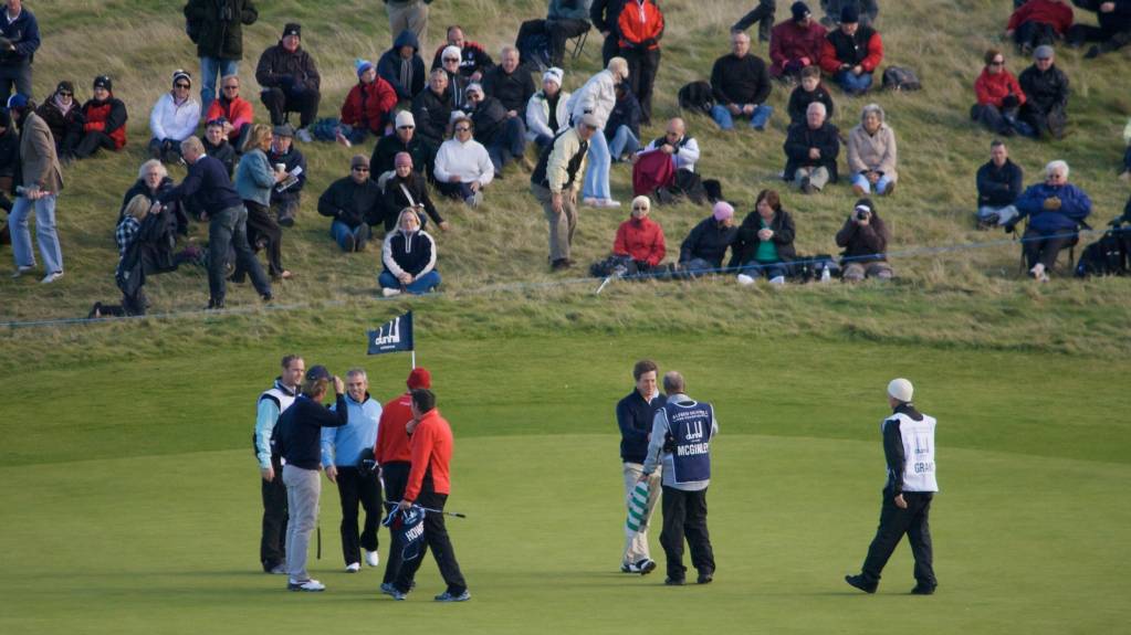 Stars such as Hugh Grant have appeared at the Alfred Dunhill Links Championship.