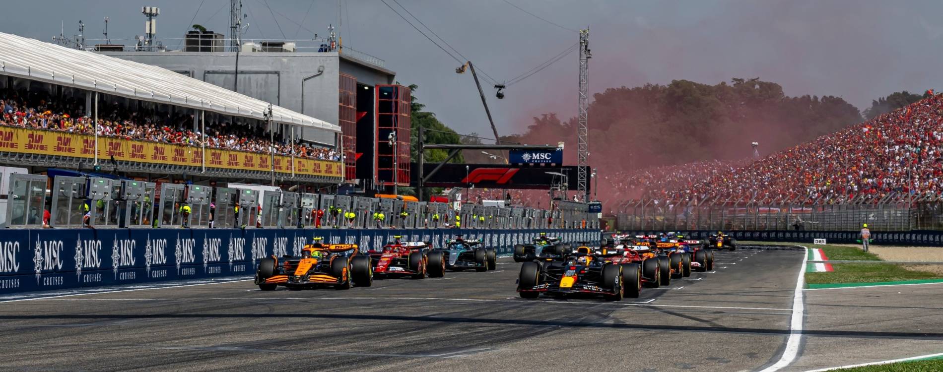 Starting grid at the Emilia Romagna Grand Prix