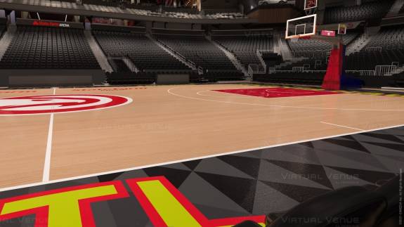State Farm Arena Courtside View