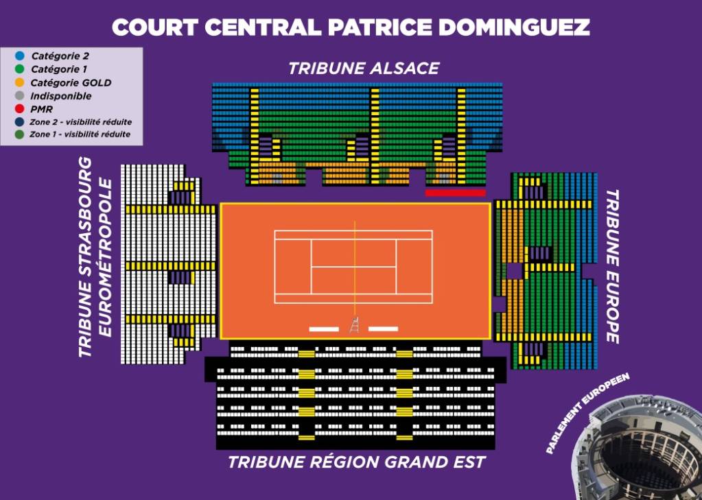 Strasbourg Tennis Club Map