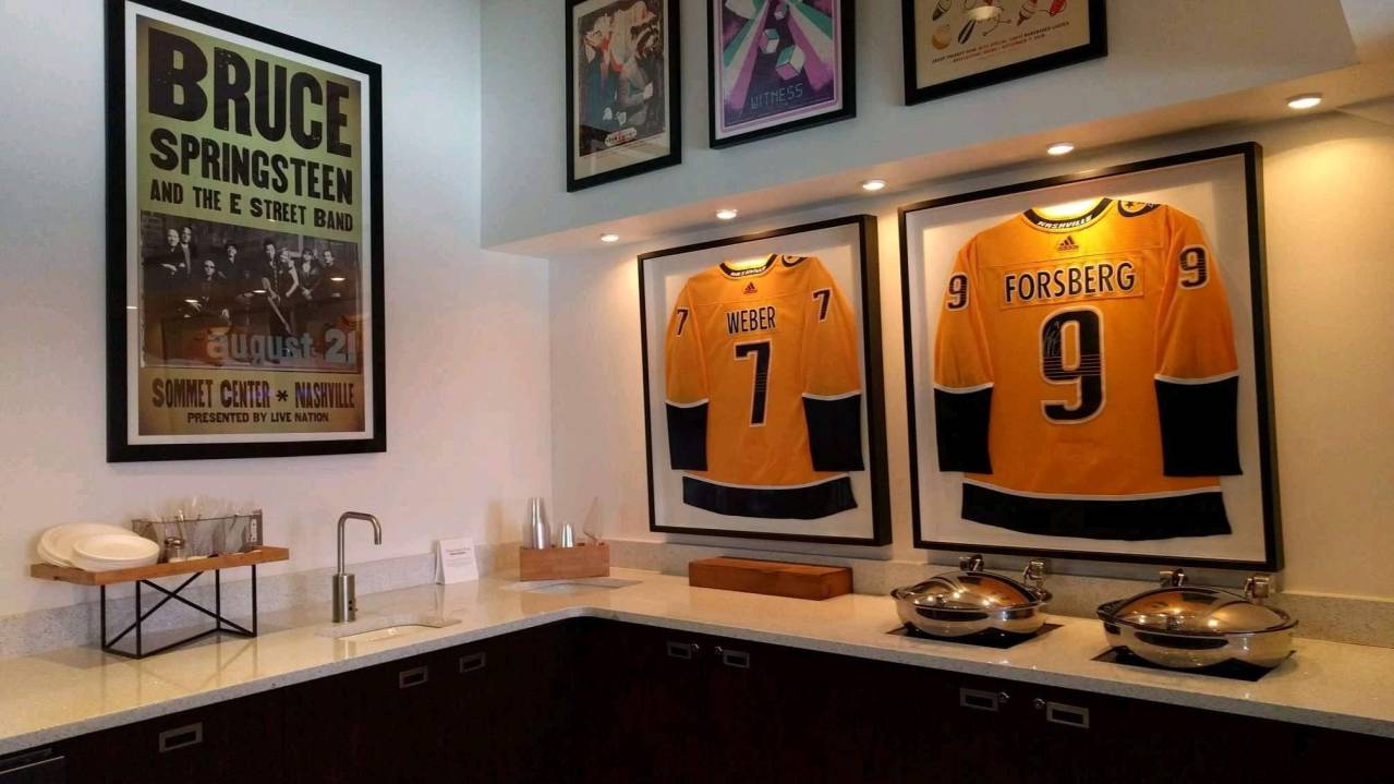 Suite interior at Bridgestone Arena