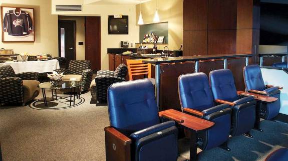 Suite interior at Nationwide Arena
