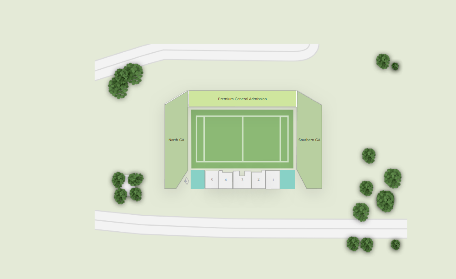 Sunshine Coast Stadium Map