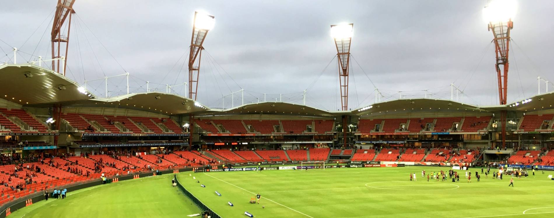 Sydney Showground Stadium, following an association football (soccer) match