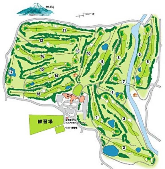 Taiheiyo Club Minori Course Map
