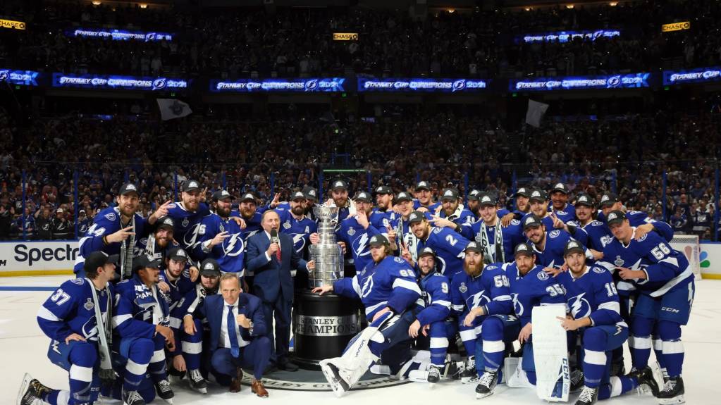 Tampa Bay Lightning winning the Stanley Cup