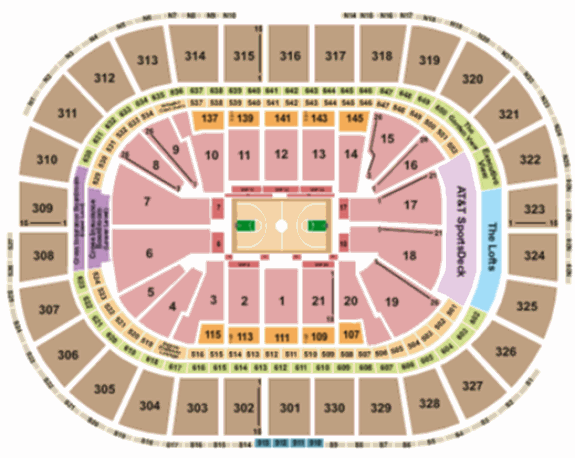 TD Garden Map