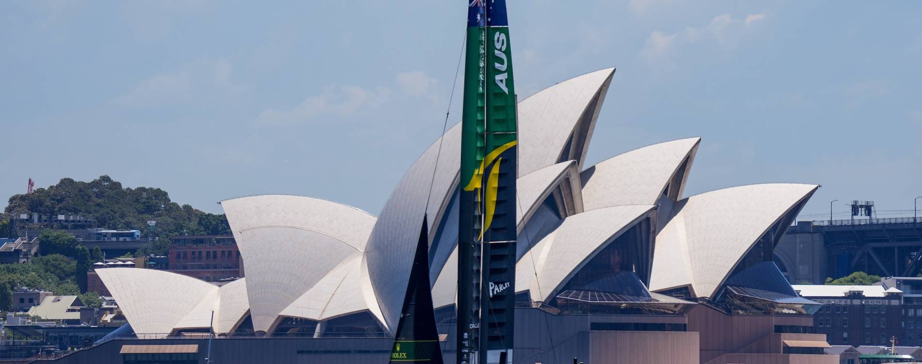 Team Australia races in the Sydney Sail Grand Prix